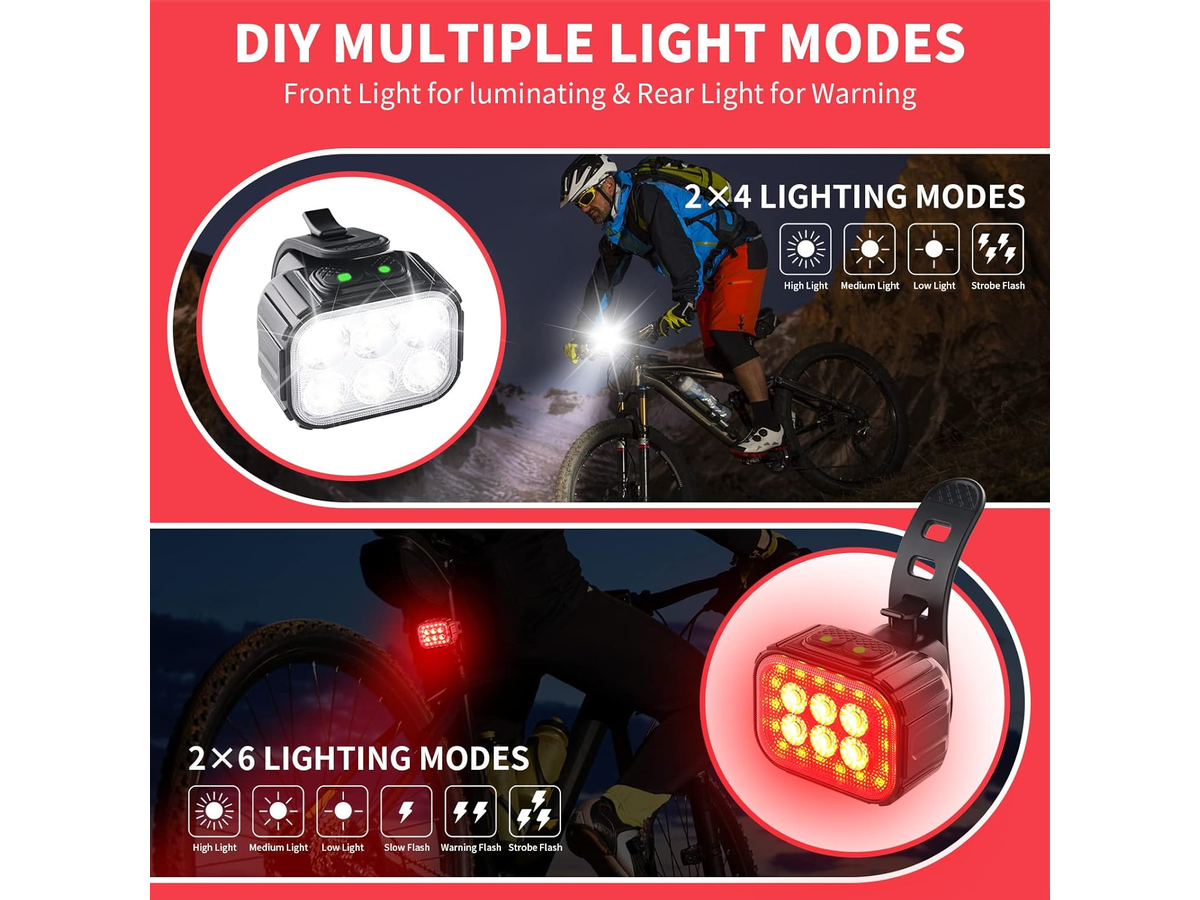 Rechargeable Bicycle Lights Waterproof