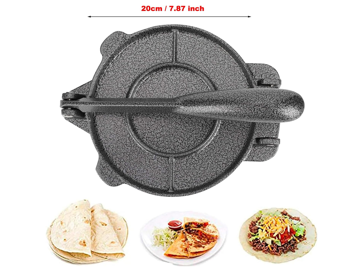 Cast Iron Tortilla Press 20 cm Heavy Duty Tortilla Maker