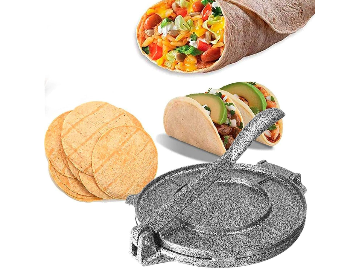 Cast Iron Tortilla Press 20 cm Heavy Duty Tortilla Maker