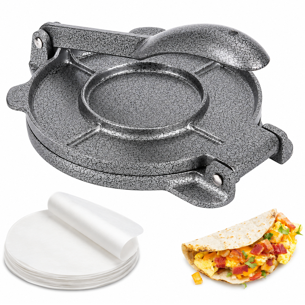 Cast Iron Tortilla Press 20 cm Heavy Duty Tortilla Maker