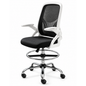 Ergonomic Drafting Chair Tall Office Chair Adjustable Footrest Lumbar Support