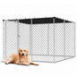 Outdoor Dog Run Heavy Duty Galvanized Steel Outdoor Dog Run with Shade Cover