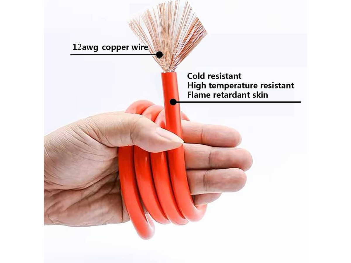 SAE to Female Cigarette Lighter Socket Extension Cable 12V 24V Battery Adapter