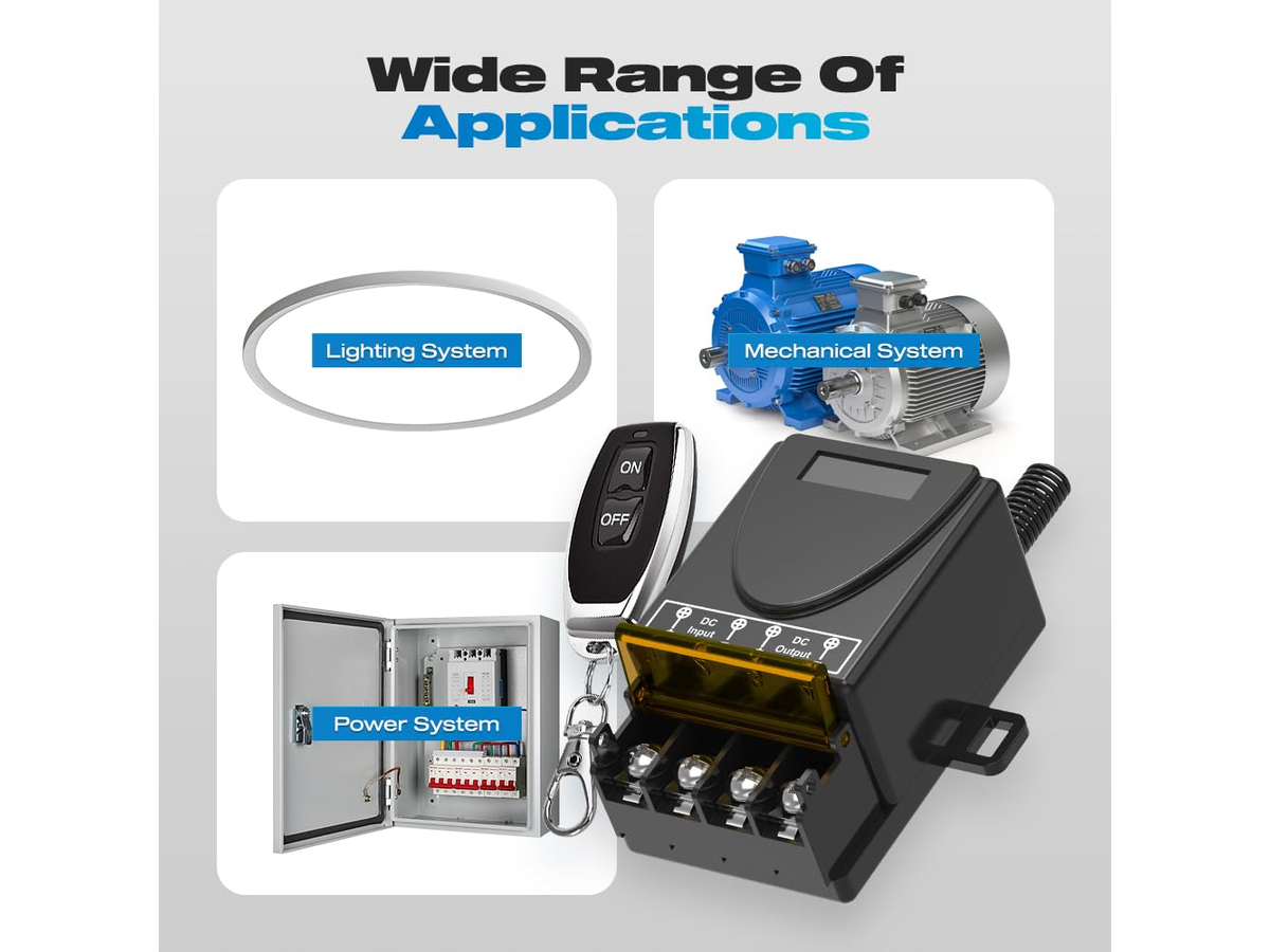Wireless Remote Switch 30A RF Relay Control Receiver