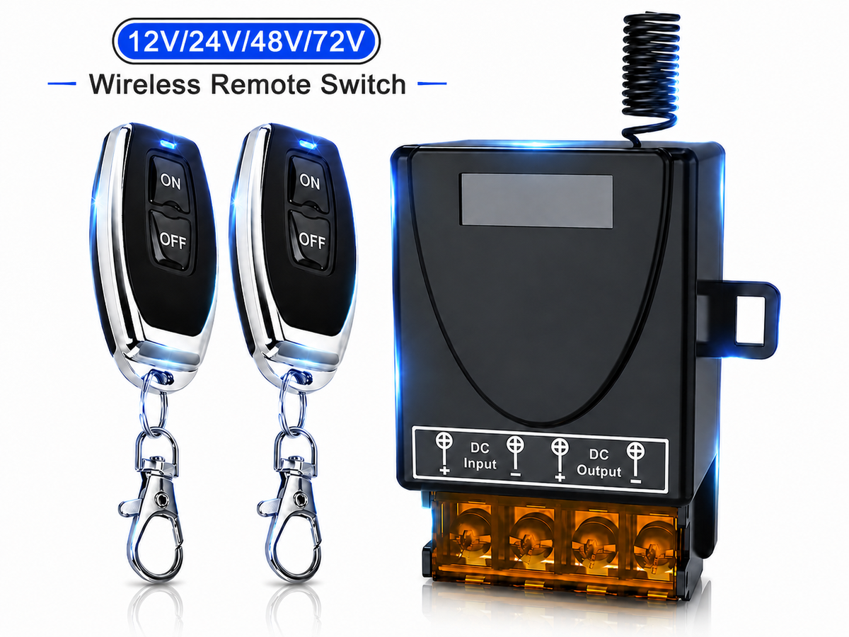 Wireless Remote Switch 30A RF Relay Control Receiver