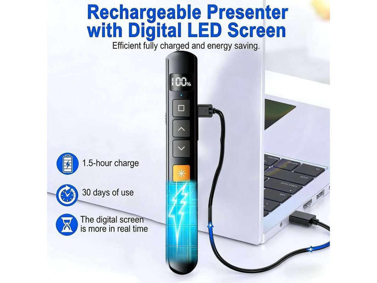 Wireless Presenter Remote 2.4GHz Presentation Clicker