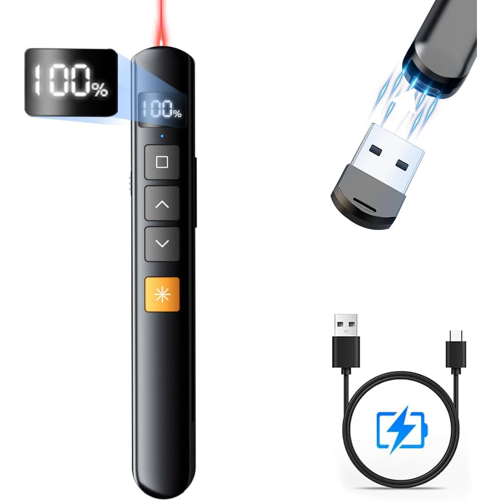 Wireless Presenter Remote 2.4GHz Presentation Clicker