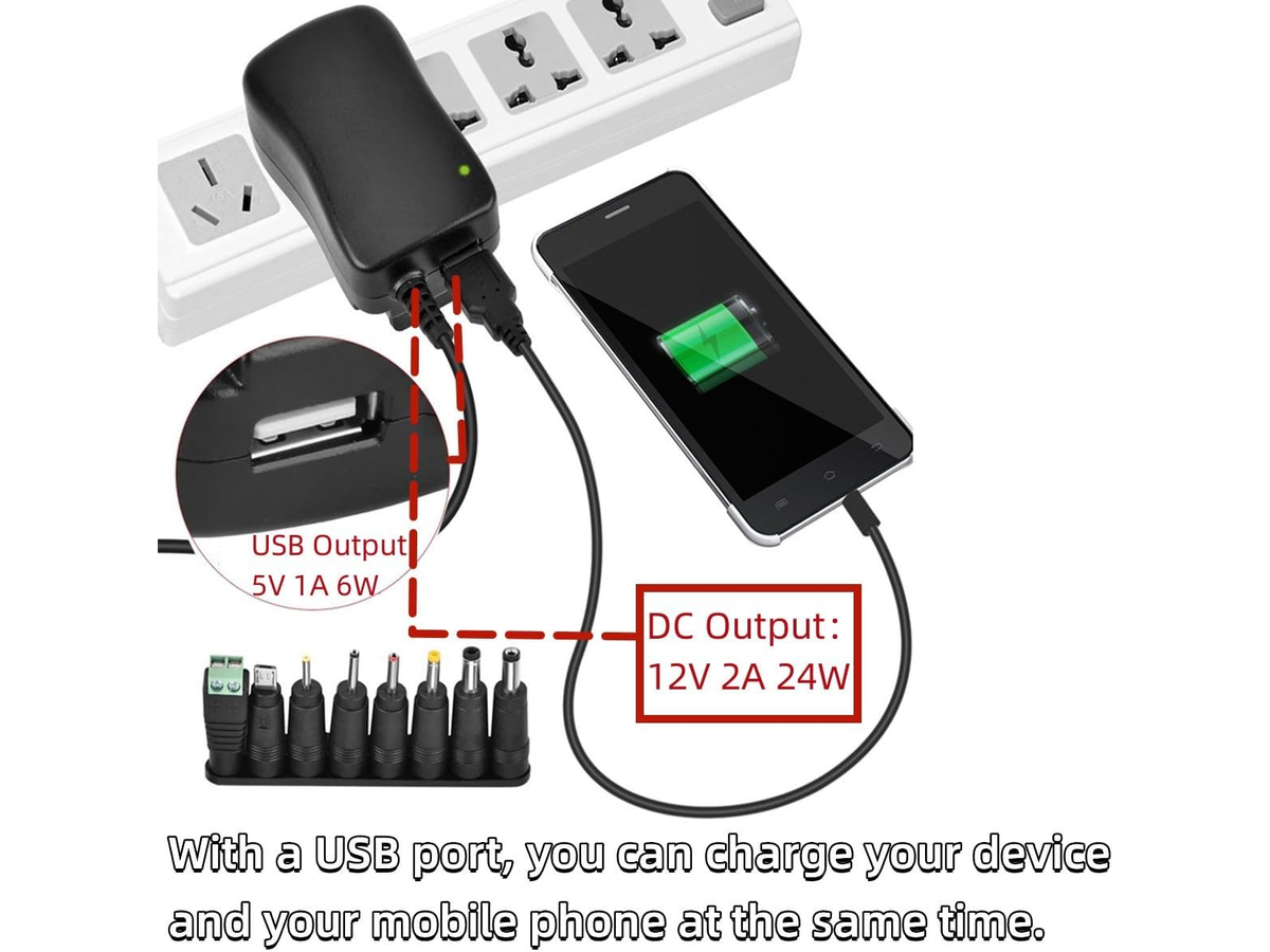 Universal Adjustable Power Adapter 30W Multi Voltage Charger