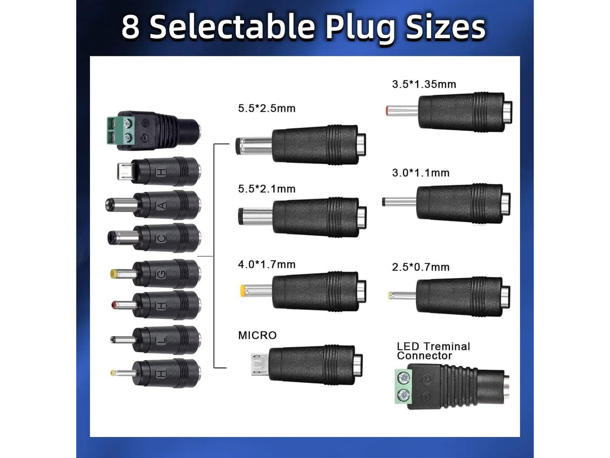 Universal Adjustable Power Adapter 30W Multi Voltage Charger