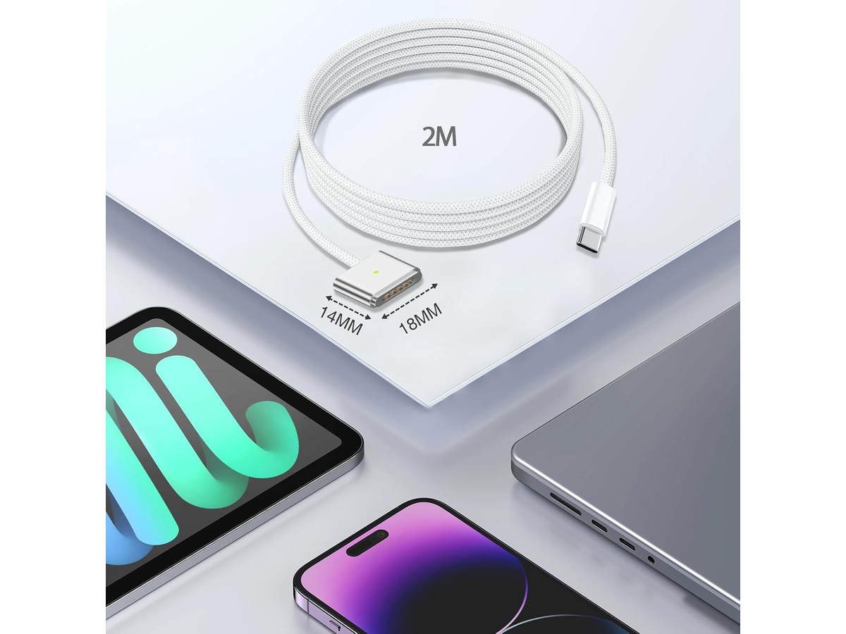 USB C to Magsafe 3 Charging Cable 140W Fast Charging Cord Replacement