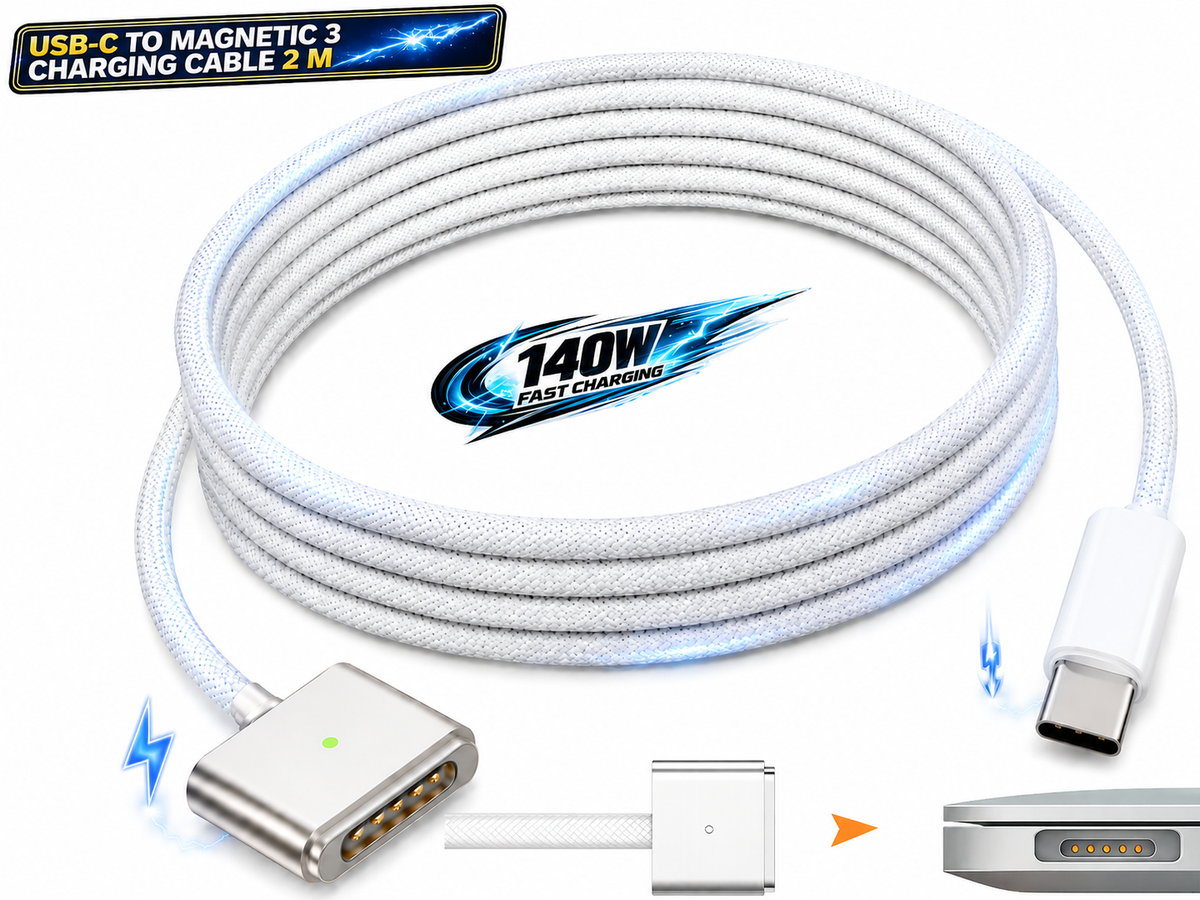 USB C to Magsafe 3 Charging Cable 140W Fast Charging Cord Replacement