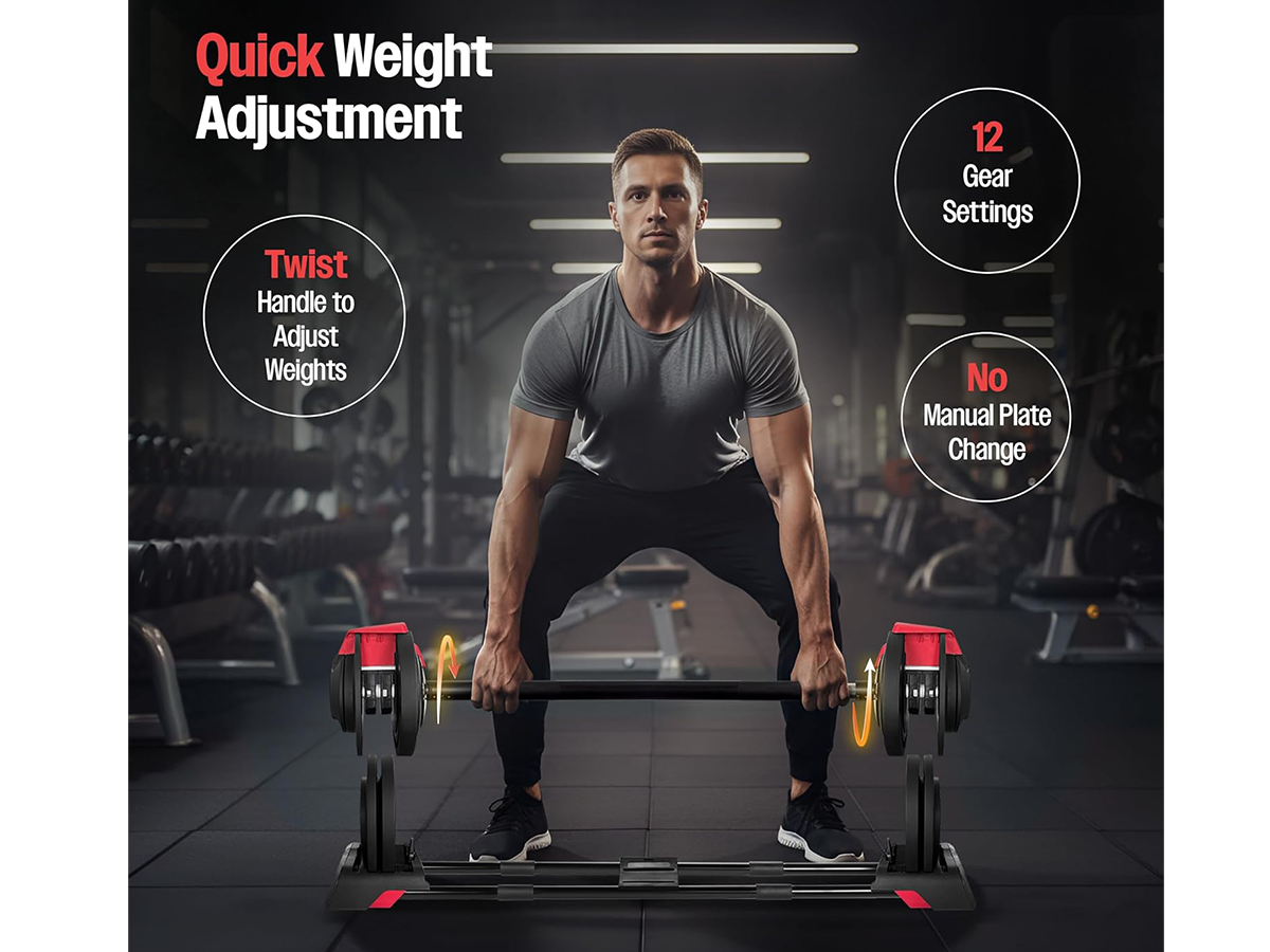 3 in 1 Adjustable Dumbbell Set
