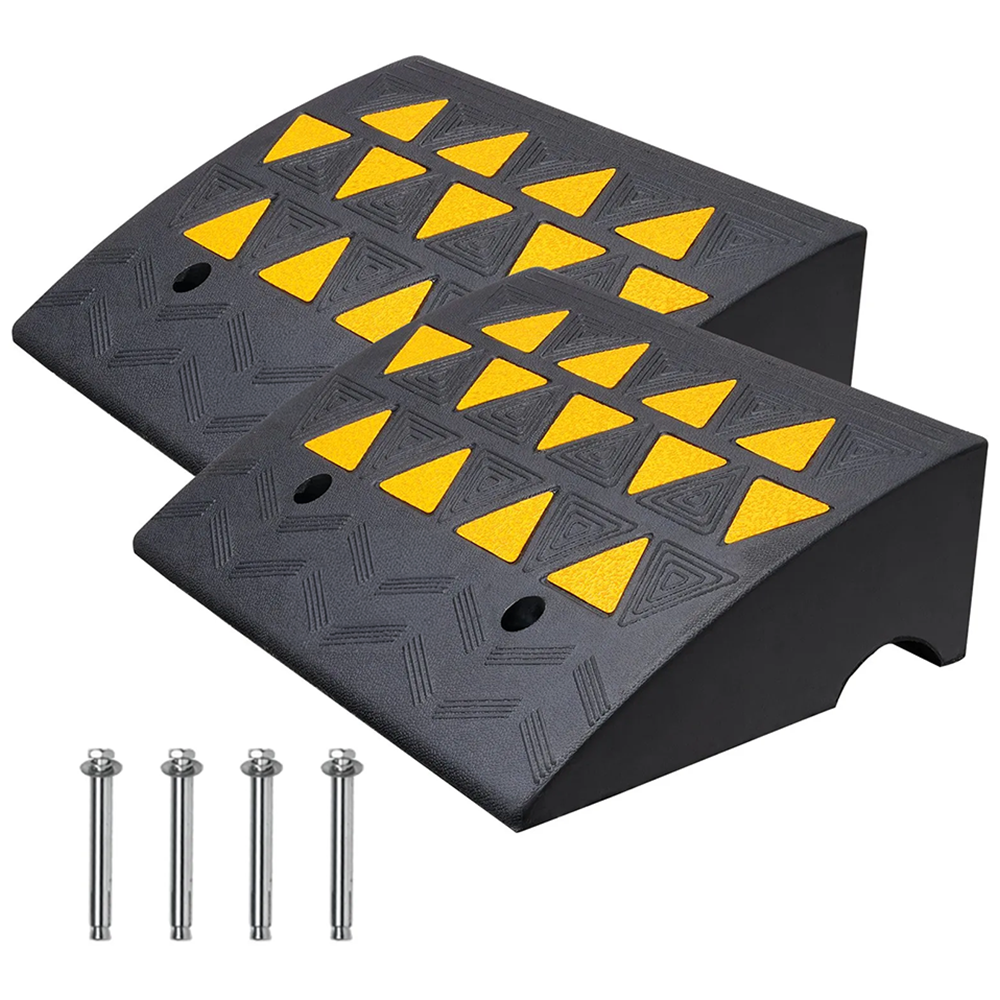 Car Ramp Kerb Ramp 15.2cm Heavy Duty Rubber Car Ramp Kerb Ramp