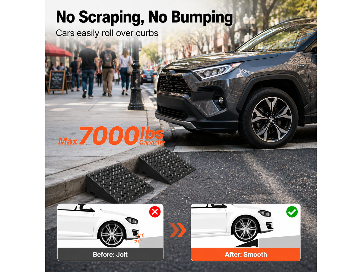 17.8 cm Car Ramps Kerb Ramps Car Ramp