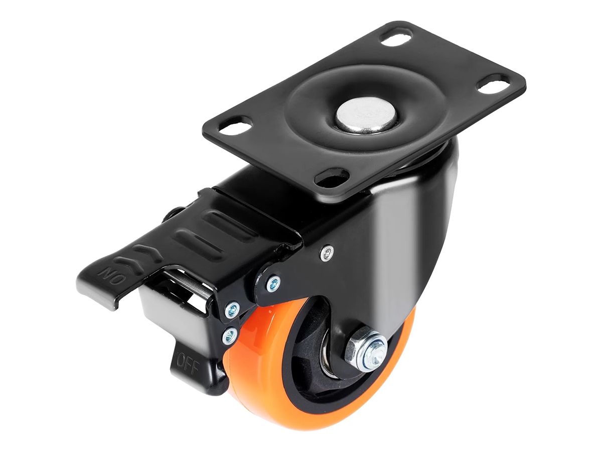 Heavy Duty Swivel Caster Wheels Set of 4 with Dual Locking System