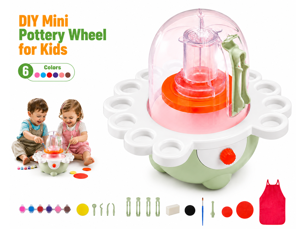 DIY Mini Pottery Wheel Electric Clay Wheel Kit with Tools
