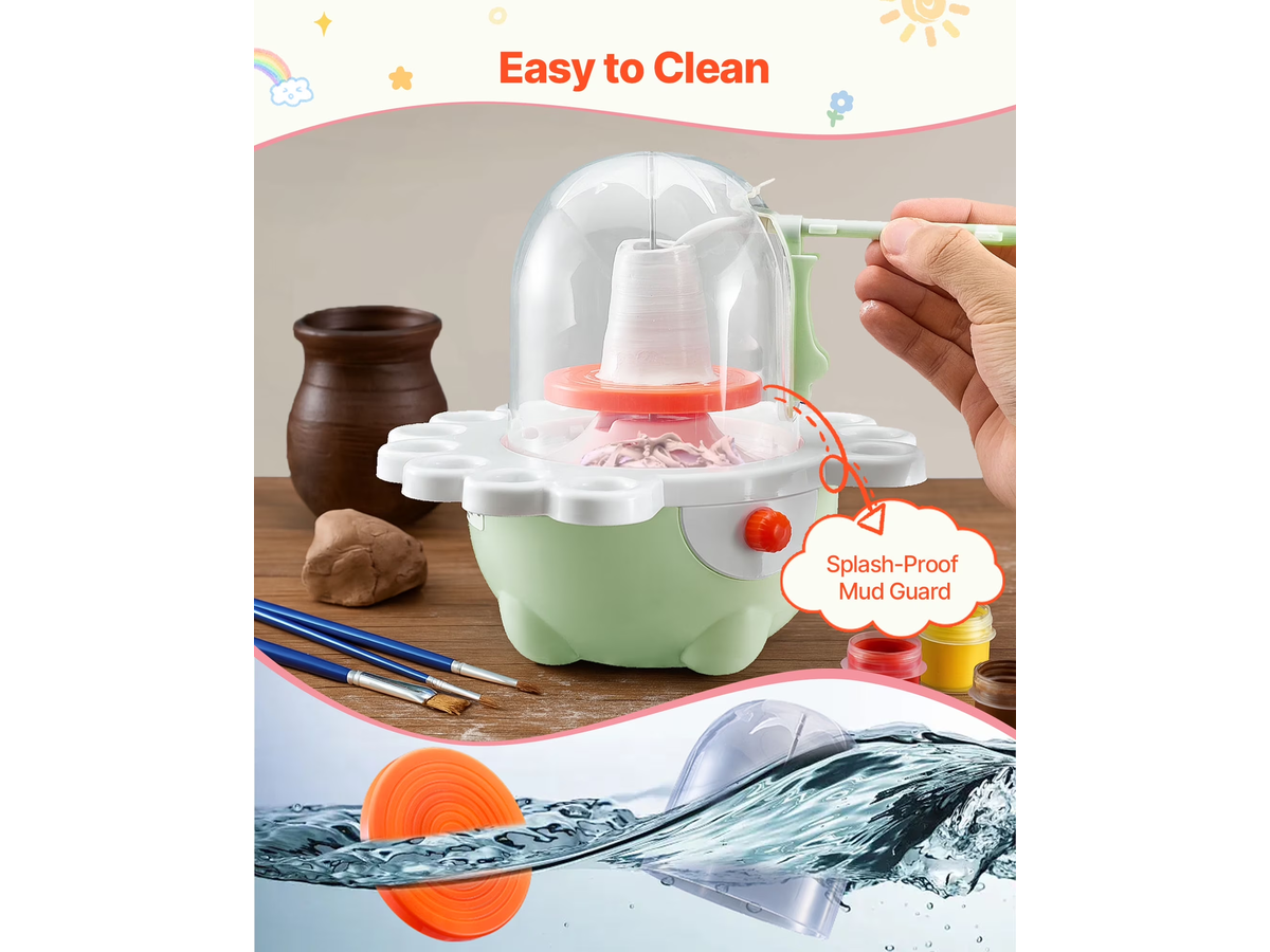 DIY Mini Pottery Wheel Electric Clay Wheel Kit with Tools
