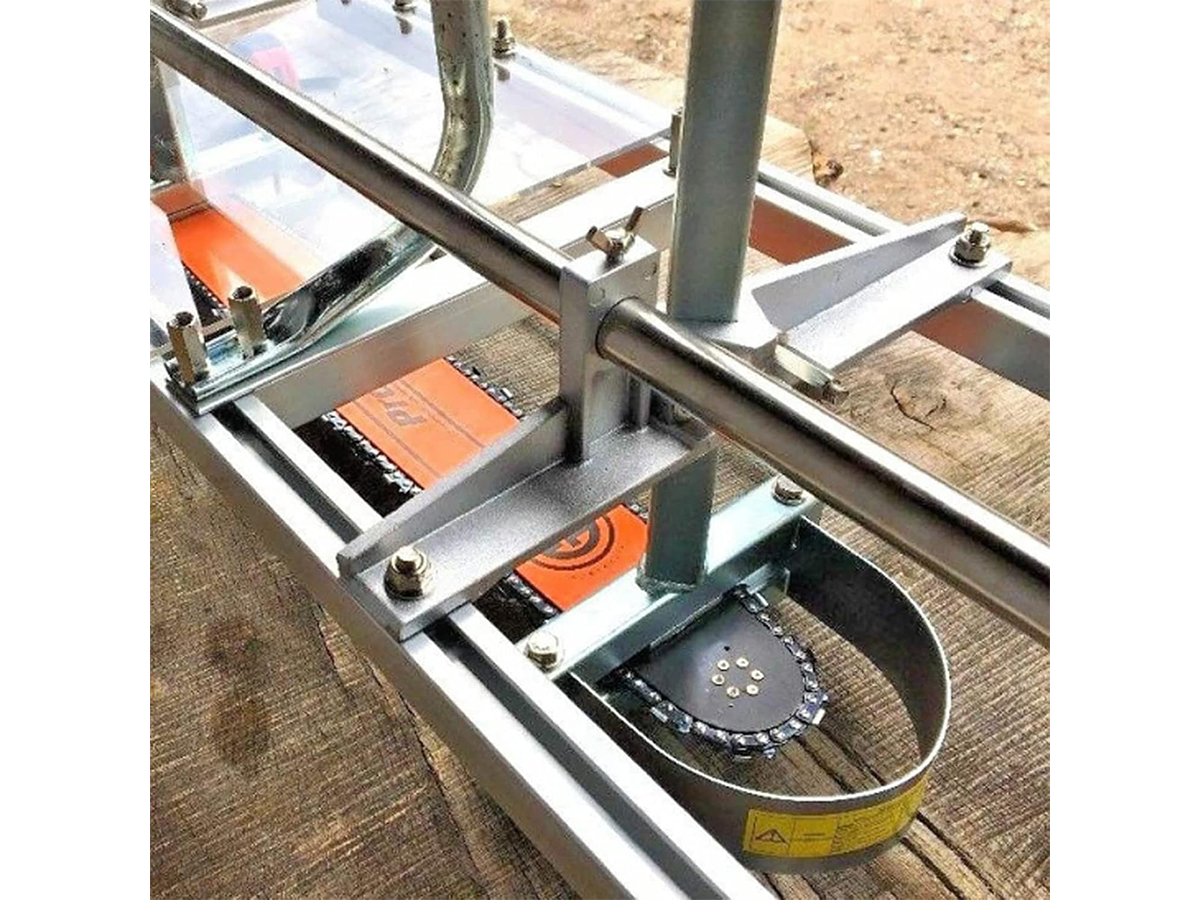 Portable Sawmill Chainsaw Mill Rail Guide System Lumber Cutting Mill 2.74m