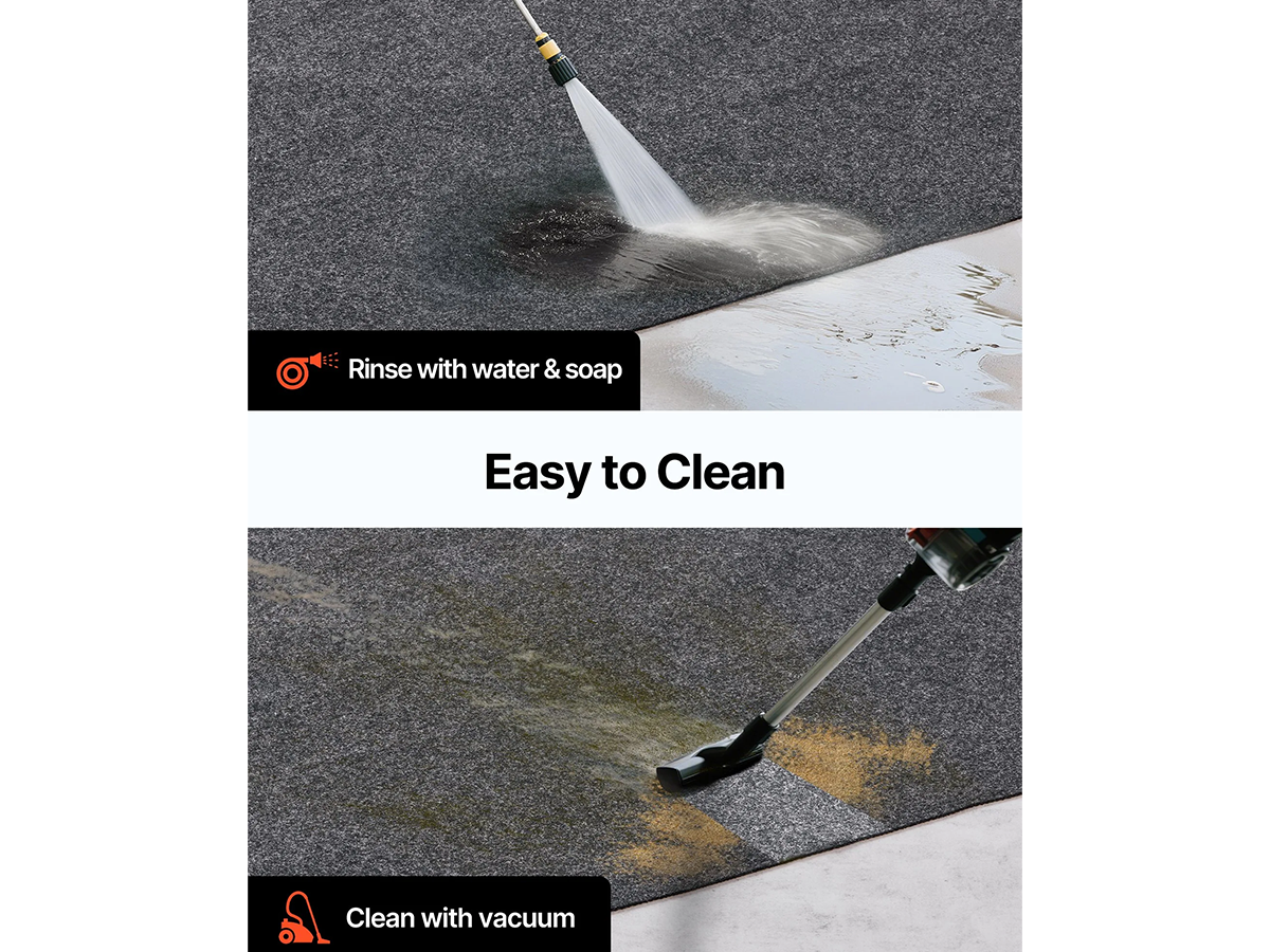 Garage Floor Mat 2.25 x 5.2M Heavy Duty Waterproof Garage Floor Mat Oil & Mud Protection