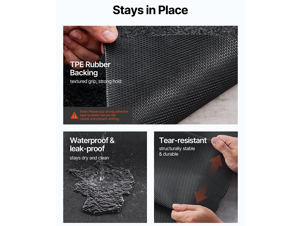 Garage Floor Mat 2.25 x 5.2M Heavy Duty Waterproof Garage Floor Mat Oil & Mud Protection
