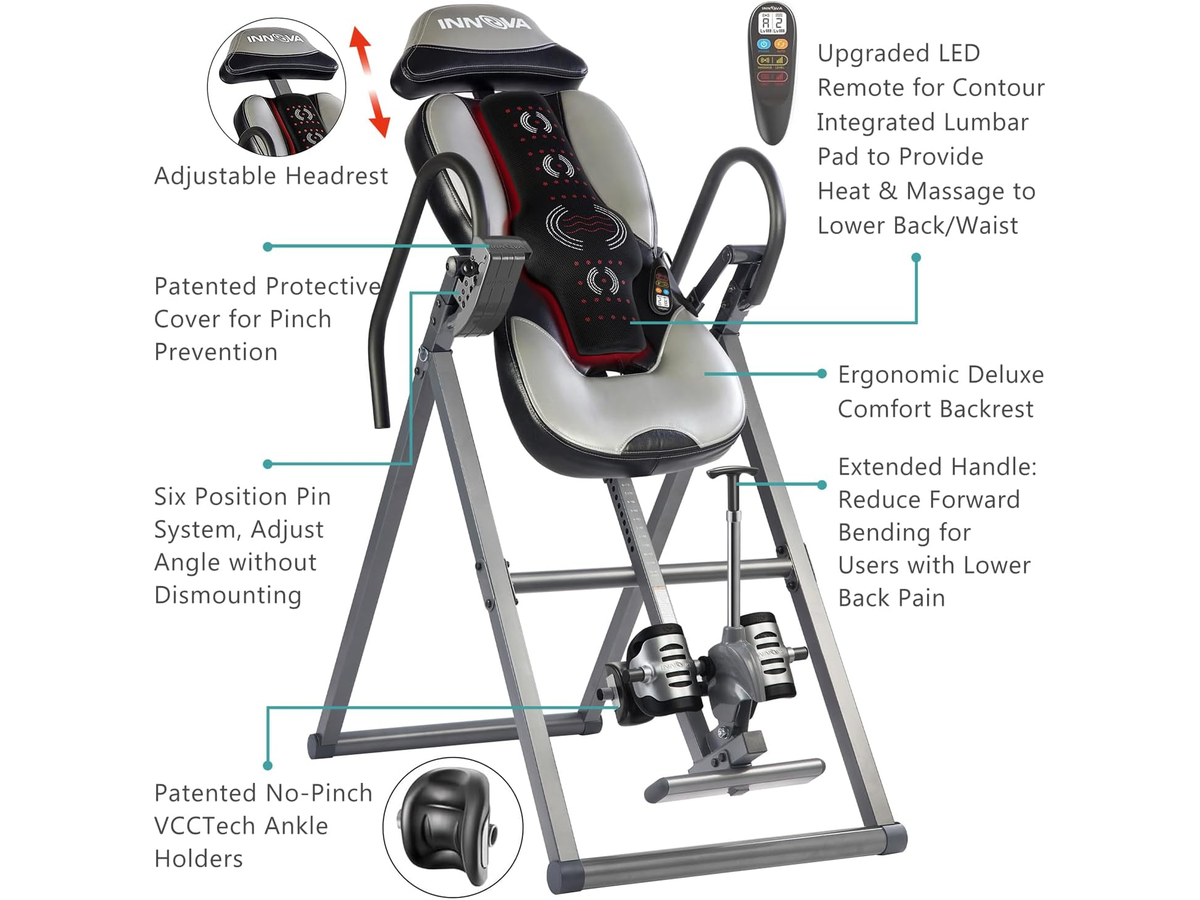 Heated Massage Inversion Table Adjustable Heated Massage Inversion Table