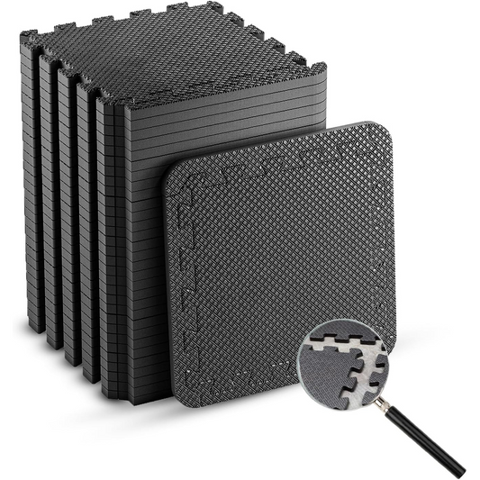Floor Protect Exercise Equipment Mat 24 PCS Interlocking Foam Tiles