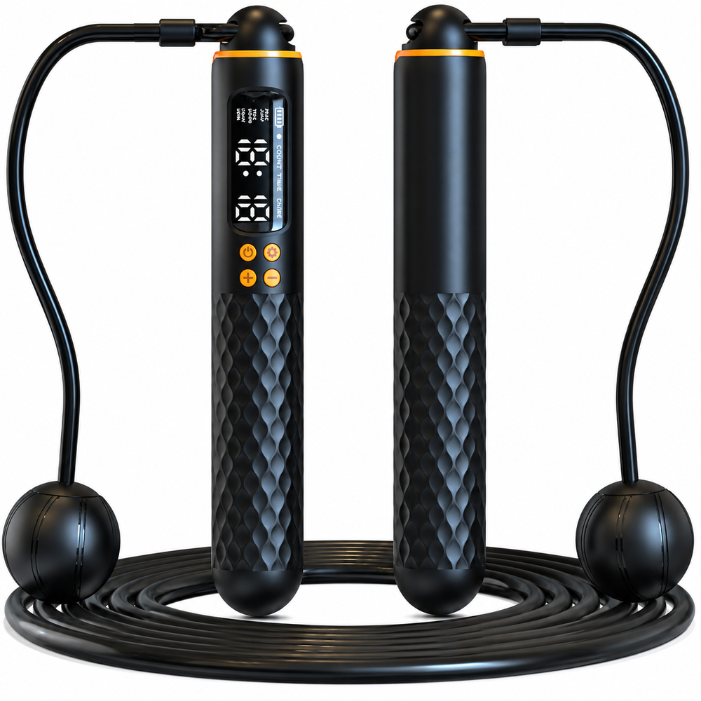 Smart Skipping Rope Digital Screen Cordless Weighted Jump Rope