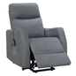 Recliner Chair Electric Lift Armchair in Chenille Grey with Wired Controller