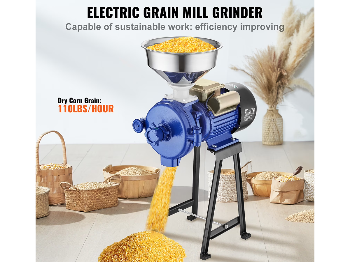 Electric Grain Mill Grinder 3000W Commercial Grain Milling Machine