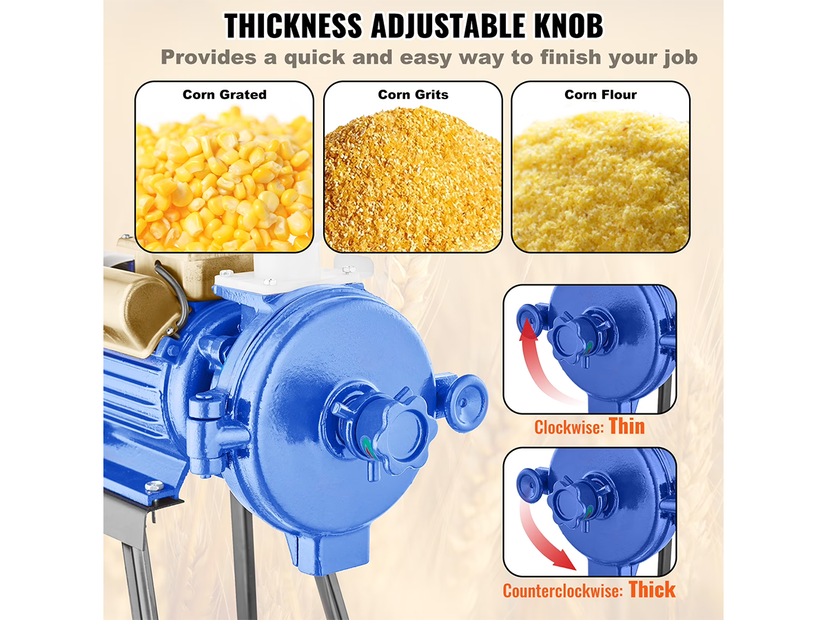Electric Grain Mill Grinder 3000W Commercial Grain Milling Machine