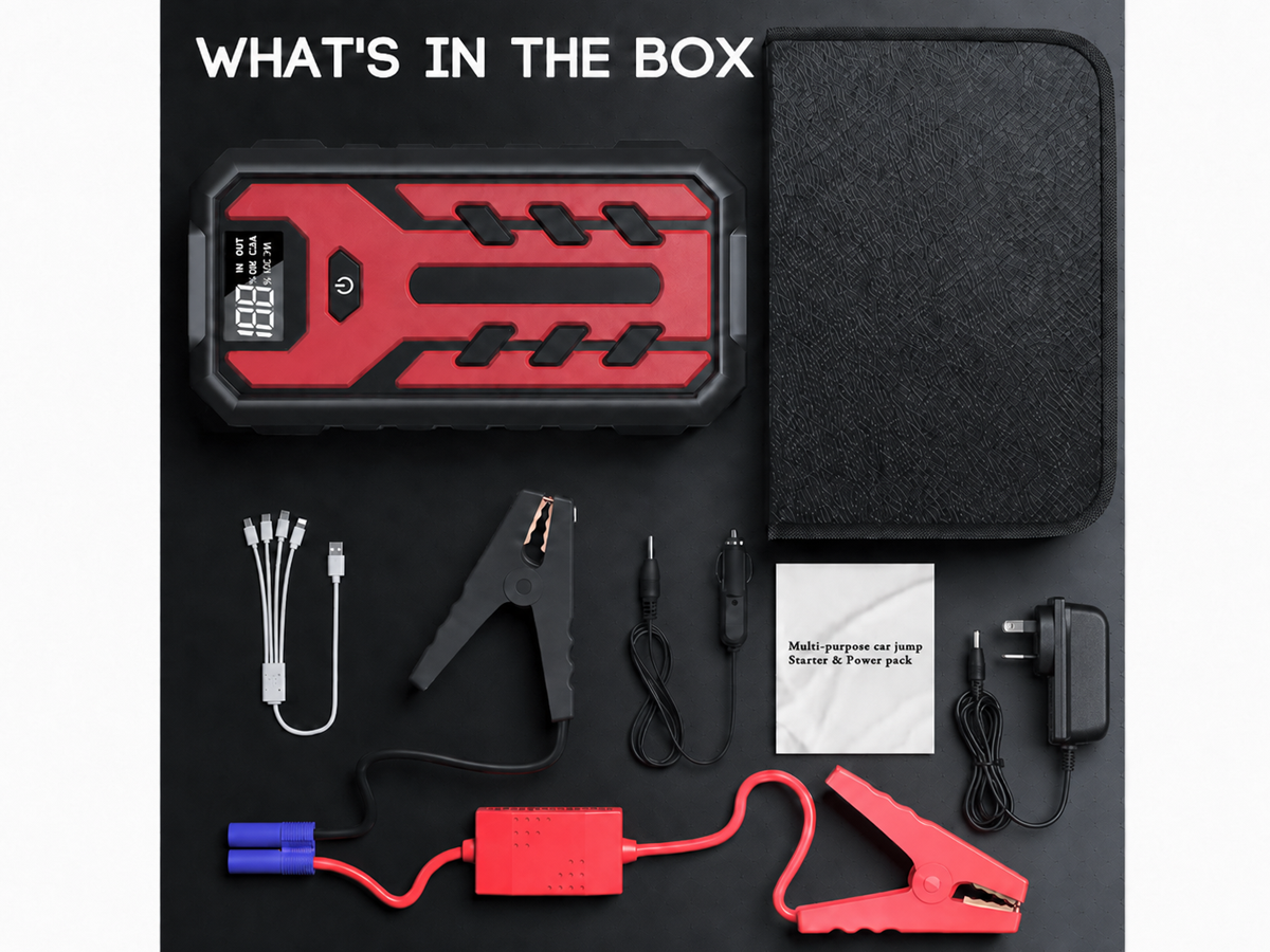 Portable Car Jump Starter 4000A Battery Booster 39800mAh Emergency Power Bank