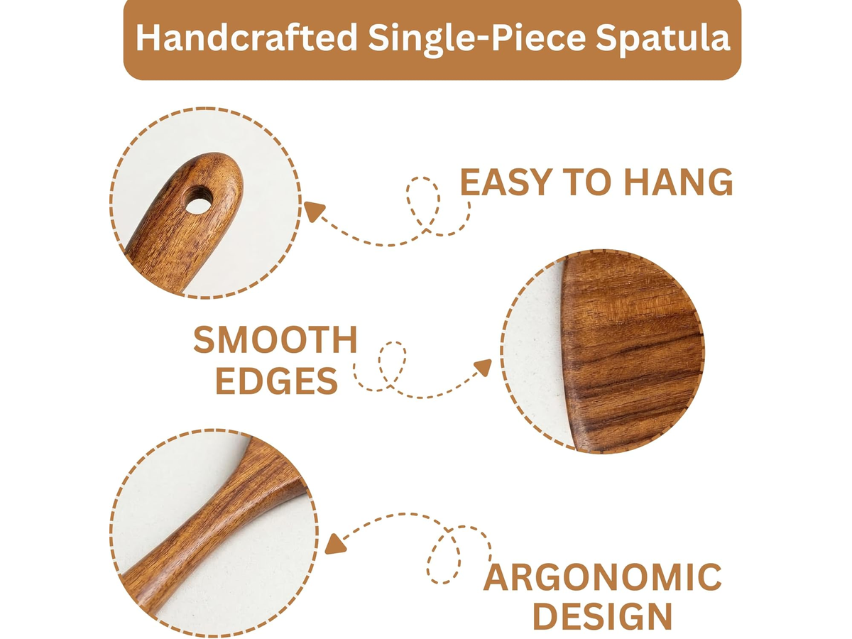 Wooden Kitchen Utensils Set 10 Piece Teak Wood Cooking Utensil Set