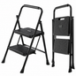 Folding Step Ladder Stool 2 Step Heavy Duty Folding Step Ladder Stool