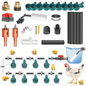 Automatic Chicken Water Feeder System DIY Poultry Waterer with 9 Water Cups