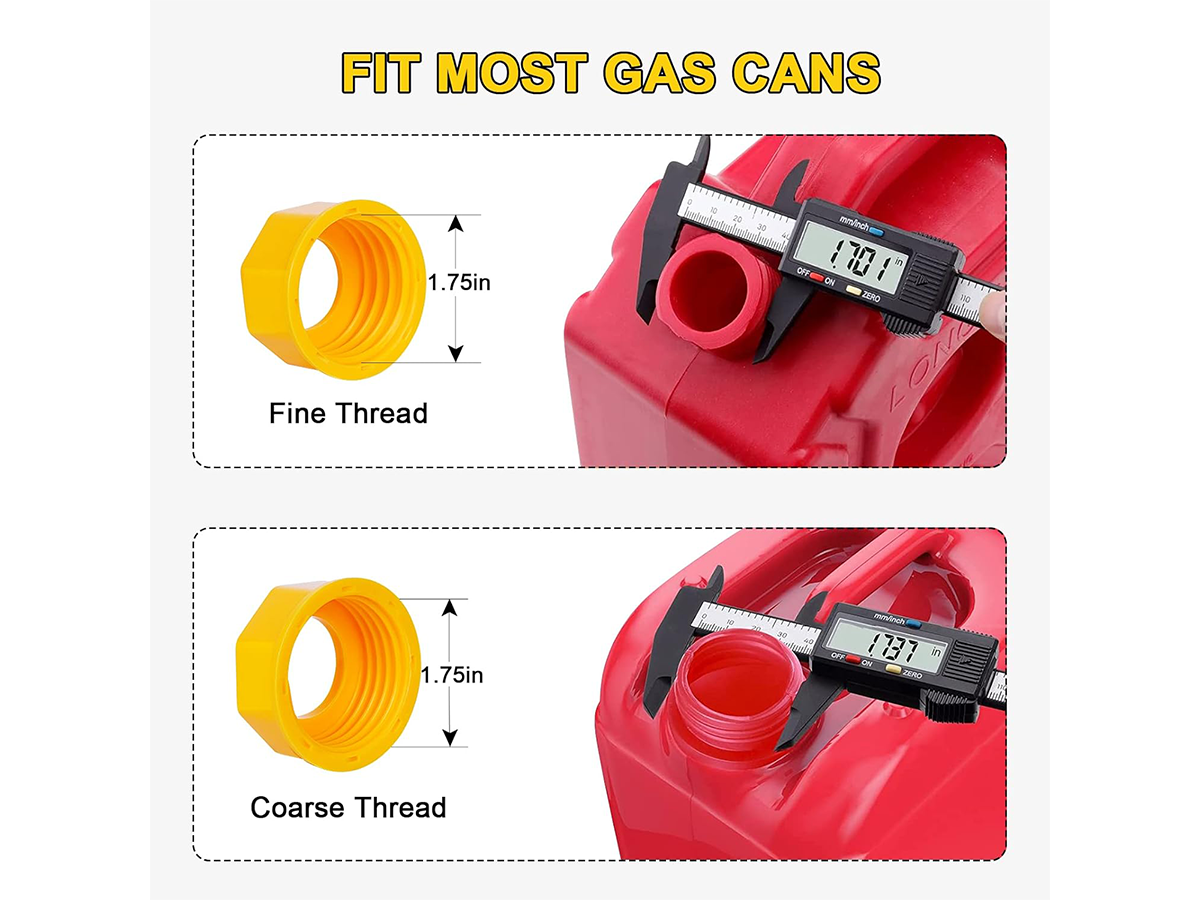 Gas Can Spout Replacement 5 Pack Flexible Fuel Can Nozzle Kit