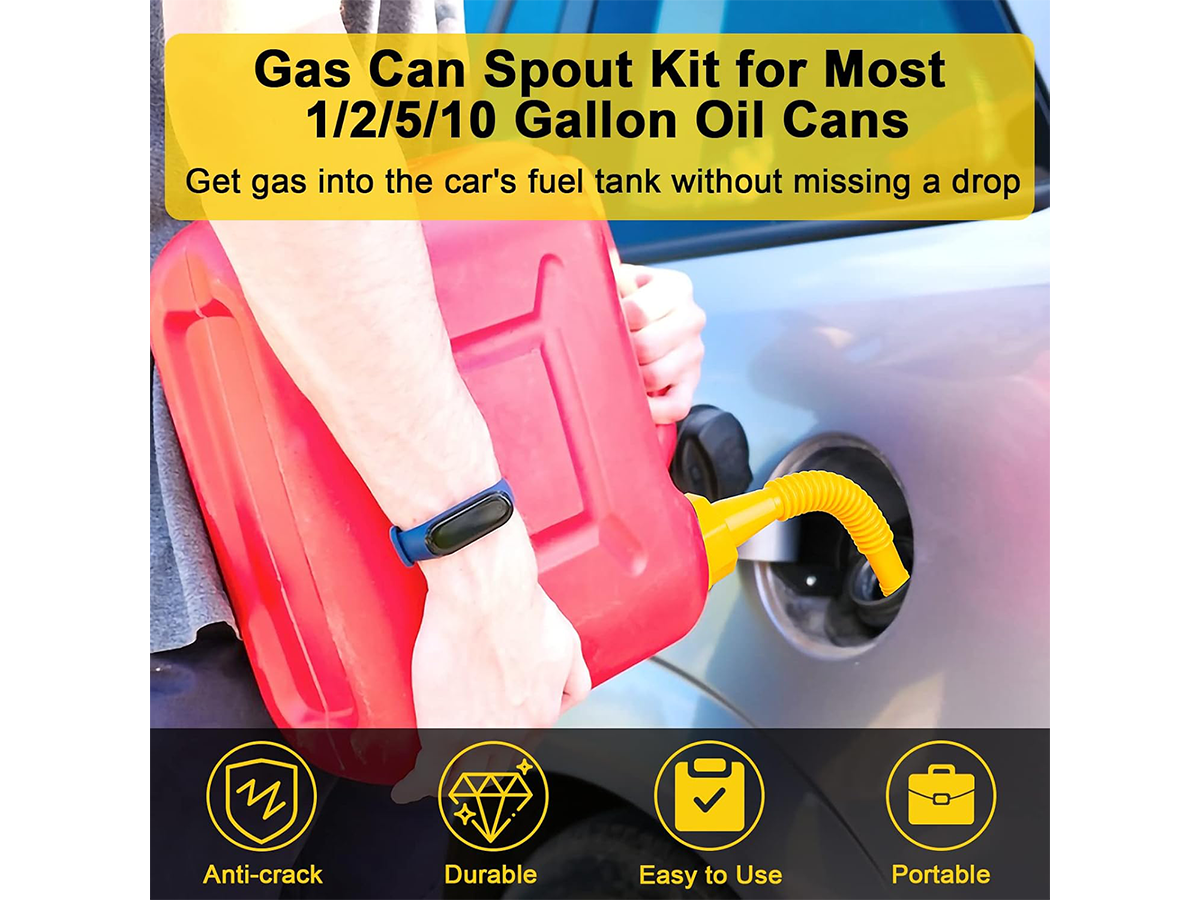 Gas Can Spout Replacement 5 Pack Flexible Fuel Can Nozzle Kit