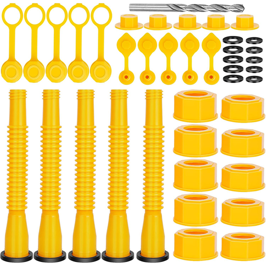 Gas Can Spout Replacement 5 Pack Flexible Fuel Can Nozzle Kit
