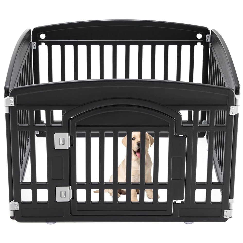 Dog Playpen 4 Panel Portable Dog Playpen Indoor Outdoor Pet Enclosure