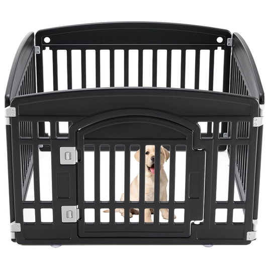 Dog Playpen 4 Panel Portable Dog Playpen Indoor Outdoor Pet Enclosure
