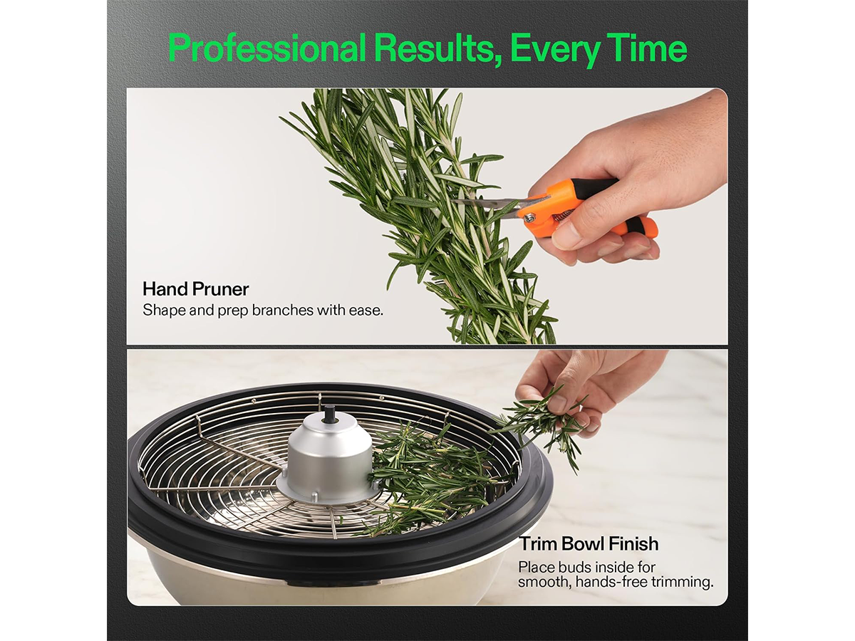 Bud Leaf Trimmer Manual Plant Bowl Trimmer 16 Inch Stainless Steel Trimming Machine