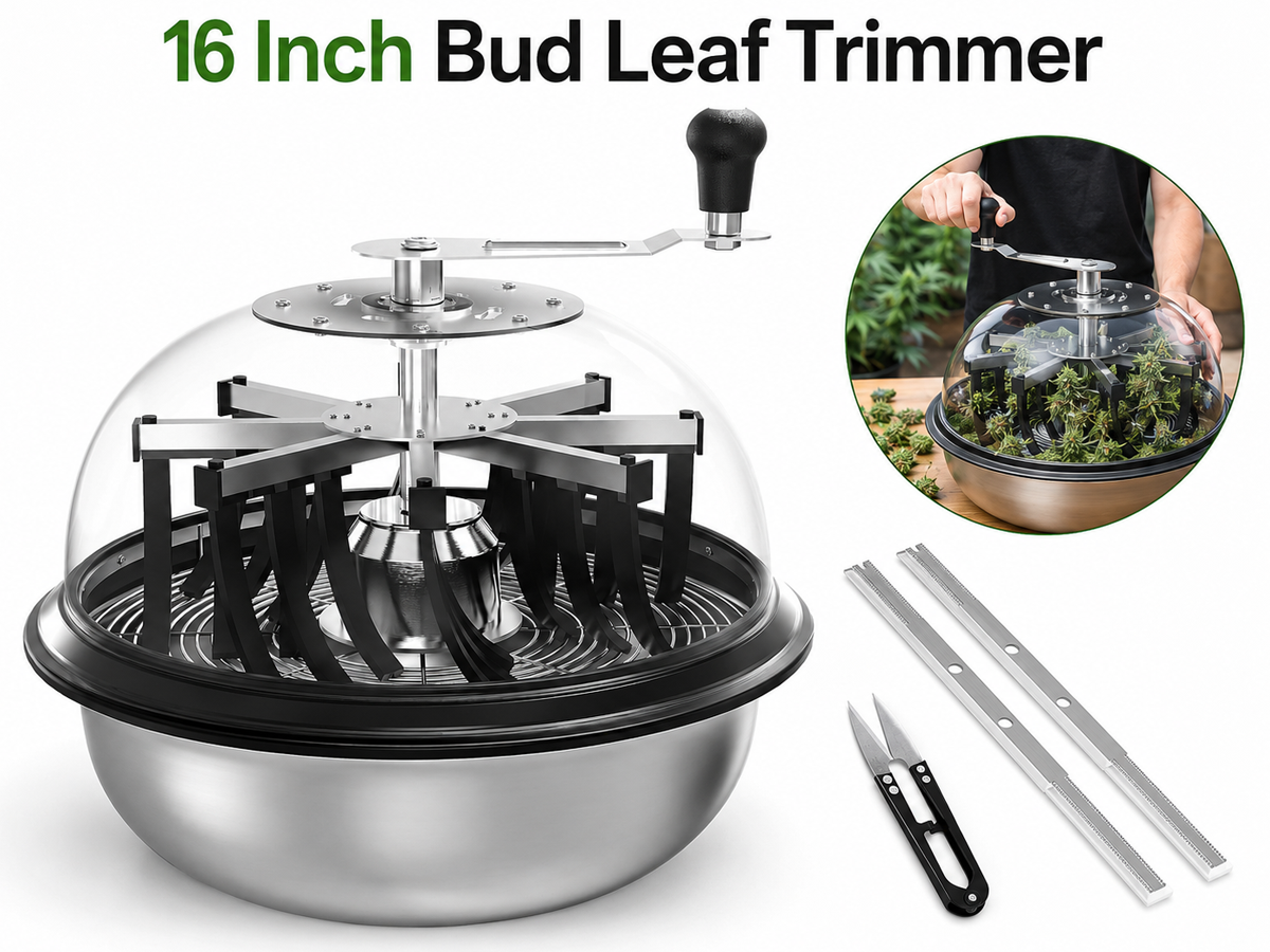 Bud Leaf Trimmer Manual Plant Bowl Trimmer 16 Inch Stainless Steel Trimming Machine