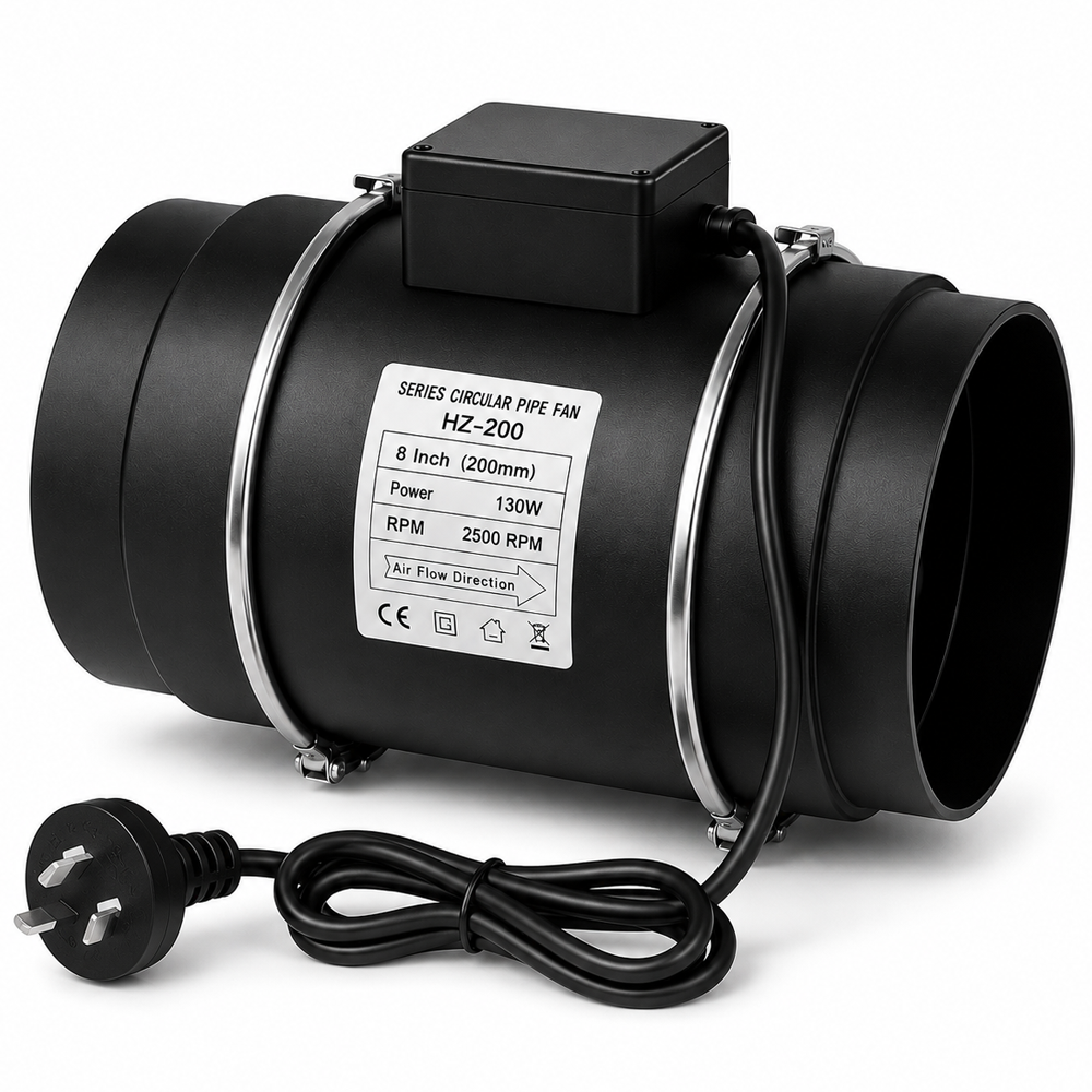 Inline Extractor Fan Exhaust Duct Fan 200mm
