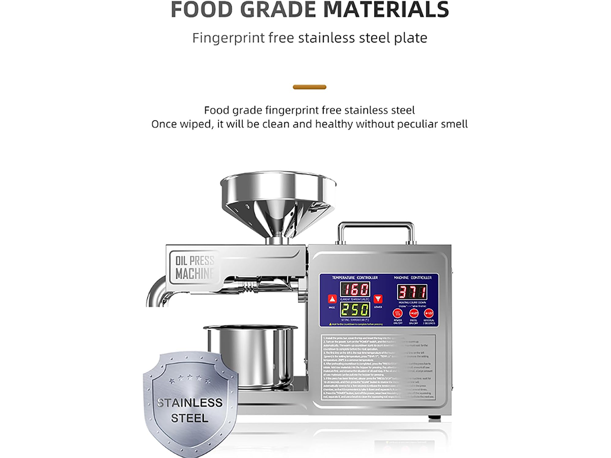 Oil Extraction Machine Electric Oil Press Maker with LCD Touch Screen