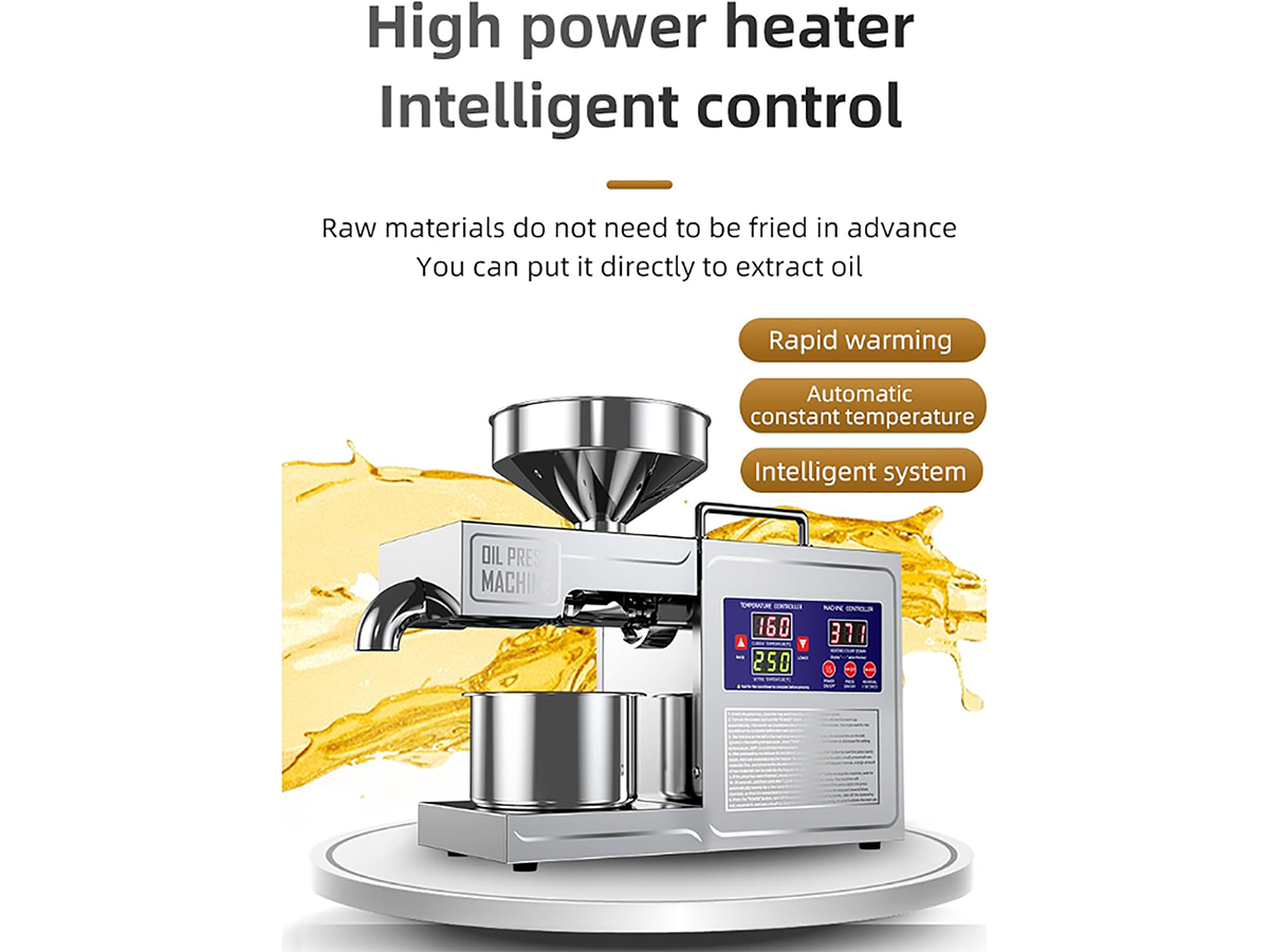 Oil Extraction Machine Electric Oil Press Maker with LCD Touch Screen