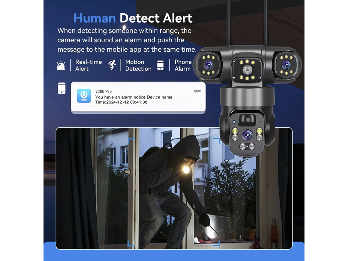 Solar Power wireless Security Camera System