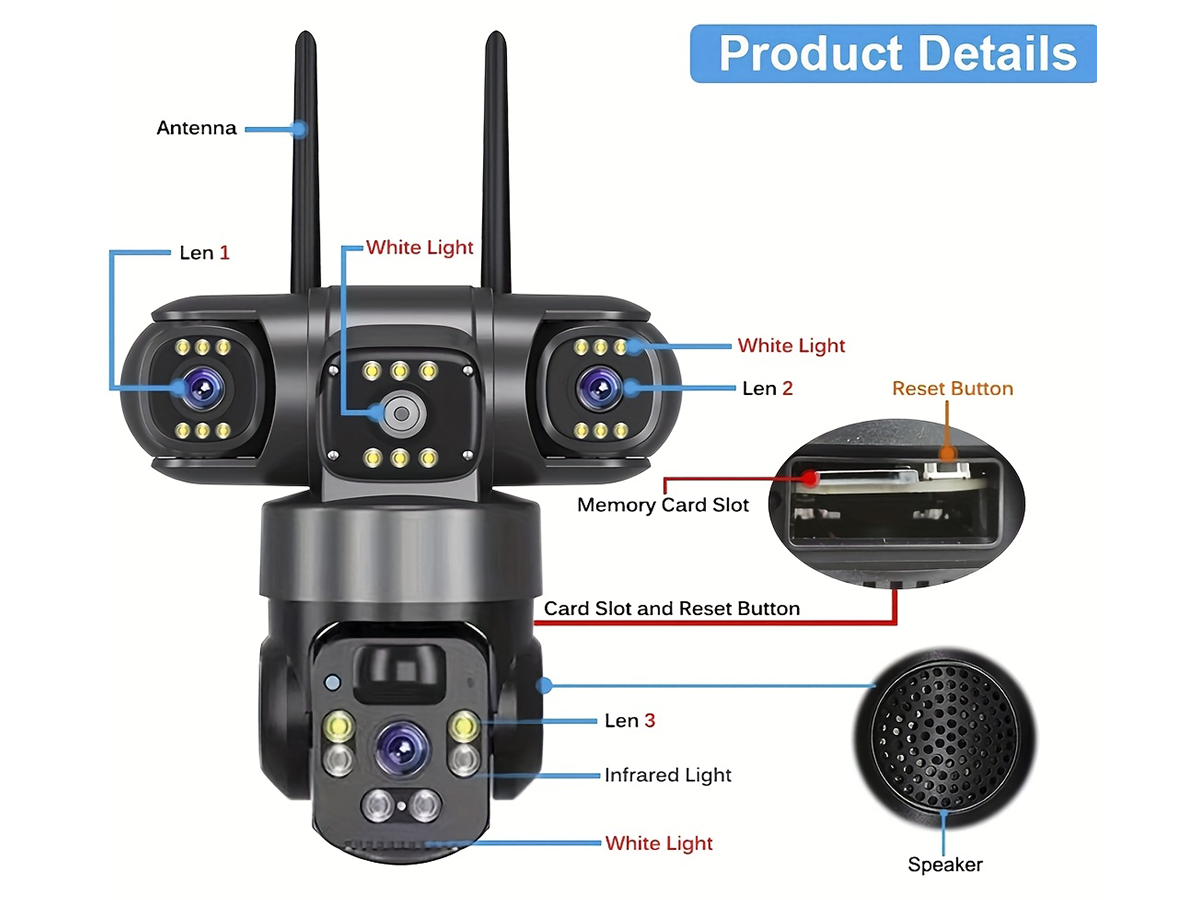 Solar Power wireless Security Camera System