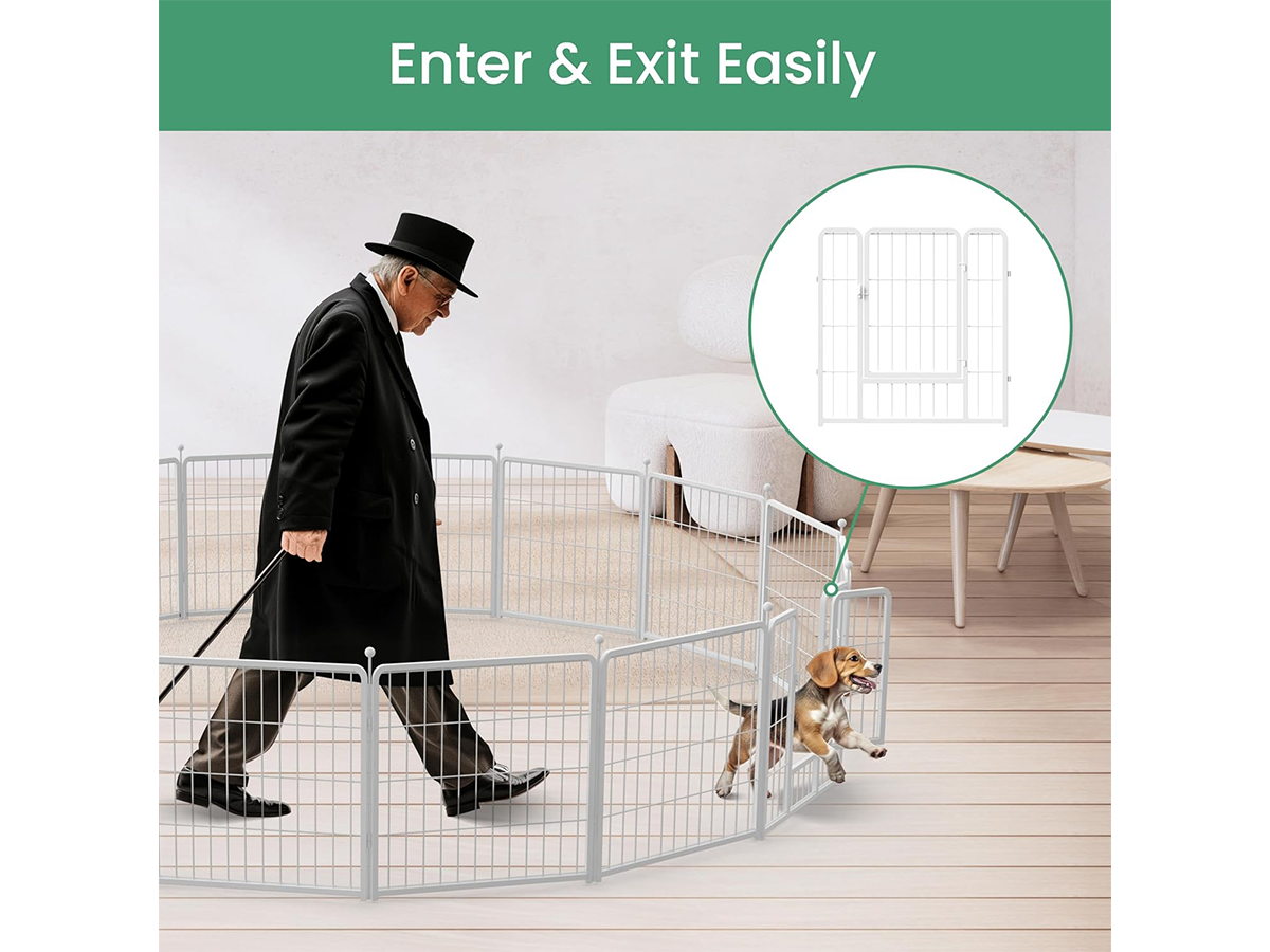Dog Play Pen Heavy Duty Indoor Outdoor Pet Exercise Fence Playpen for Dogs
