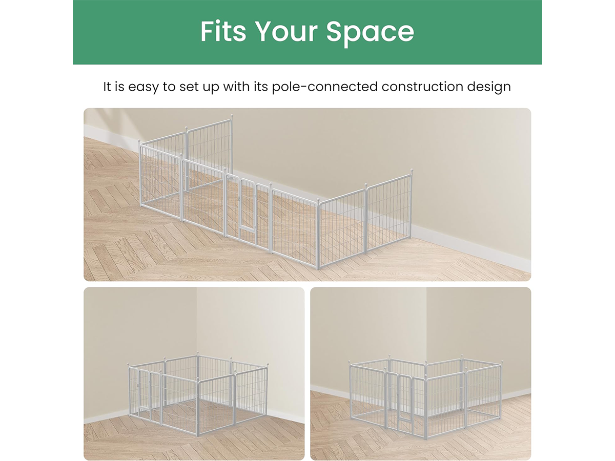 Dog Play Pen Heavy Duty Indoor Outdoor Pet Exercise Fence Playpen for Dogs