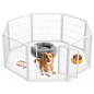 Dog Play Pen Heavy Duty Indoor Outdoor Pet Exercise Fence Playpen for Dogs