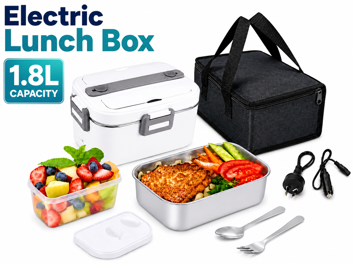 Electric Lunch Box Food Heater 3 in 1 Ultra Quick Heated Lunch Box for Car Truck Home Office